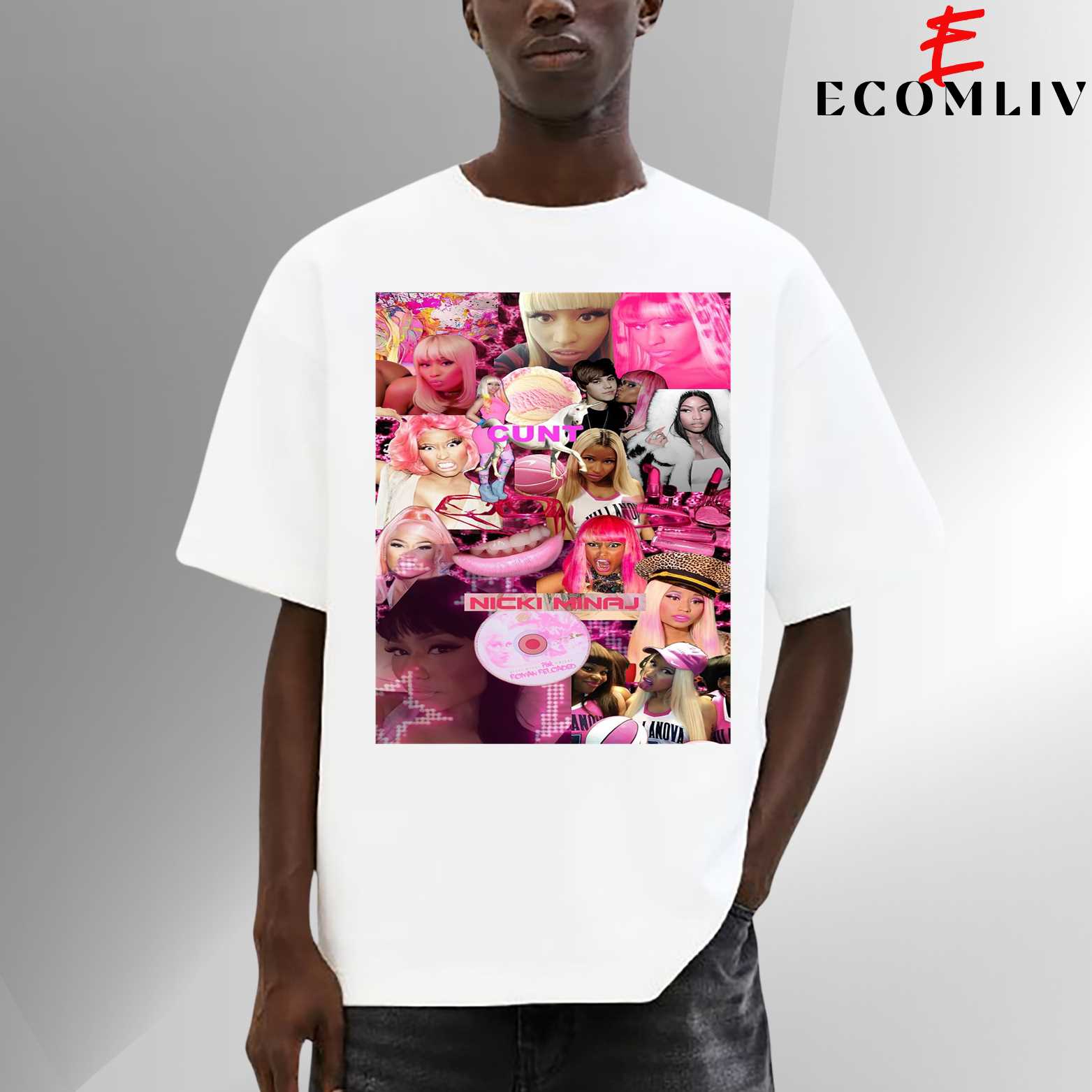 Hip Hop Icon Nicki Minaj T-Shirt, Street Graphic Tee, Urban Album Streetwear Shirt